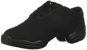 capezio unisex-adult black canvas dance sneaker, 7 m us