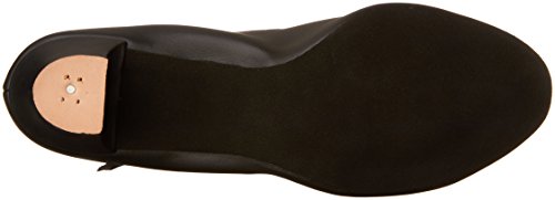 Capezio Women's Suede Sole Jr. Footlight Character Shoe, Black, 5