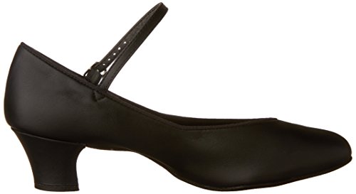 Capezio Women's Suede Sole Jr. Footlight Character Shoe, Black, 5