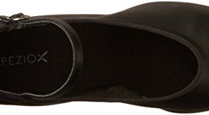 Capezio Women's Suede Sole Jr. Footlight Character Shoe, Black, 5