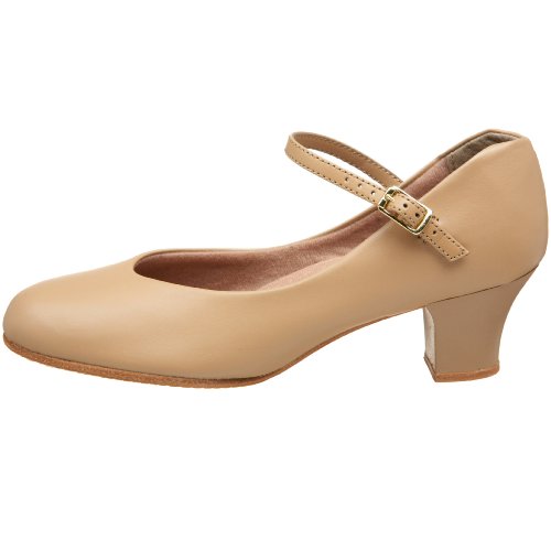 Capezio womens Jr. Footlight Character dance shoes, Caramel, 7.5 US