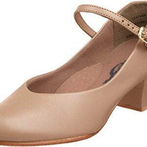 Capezio womens Jr. Footlight Character dance shoes, Caramel, 7.5 US