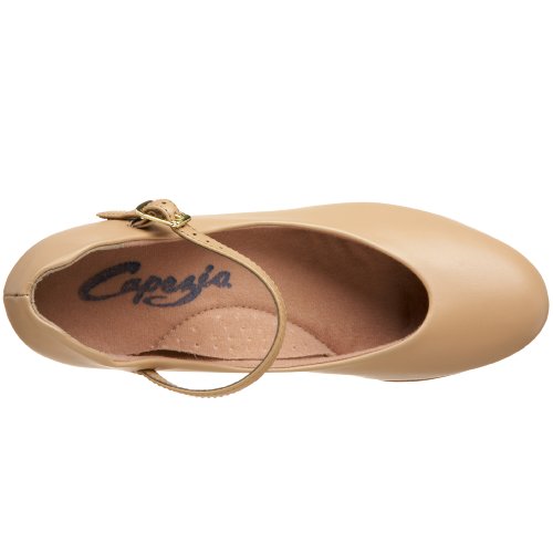 Capezio womens Jr. Footlight Character dance shoes, Caramel, 7.5 US