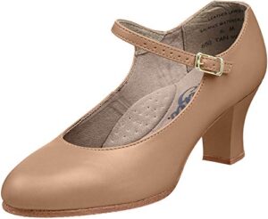 capezio women's student footlight, caramel,4.5 m us