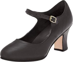 capezio women's manhattan character shoe, black, 11 wide