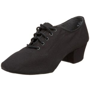 capezio women's practice 1" ballroom shoe, black, 9 w us
