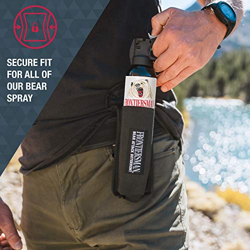 SABRE Frontiersman 7.9 fl oz. Bear Spray, Maximum Strength 2.0% Major Capsaicinoids, Powerful 30 ft. Range Bear Deterrent, Outdoor Camping & Hiking Protection