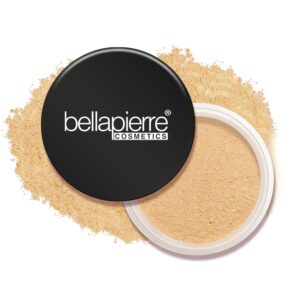 bellapierre mineral foundation spf 15 - loose powder | vegan & cruelty free | full coverage | hypoallergenic & safe for all skin types | oil & talc free - 0.32 oz - cinnamon