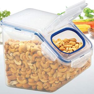 LOCK & LOCK Easy Essentials Food Lids (Flip-top) / Pantry Storage Containers, BPA Free, Top-10 Cup-for Snacks, Clear