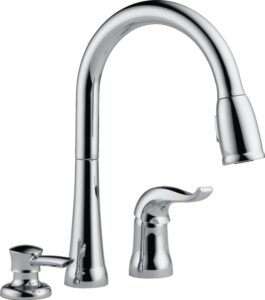 delta faucet 16970-sd-dst kate pull-down, 4.00 x 13.00 x 20.00 inches, chrome