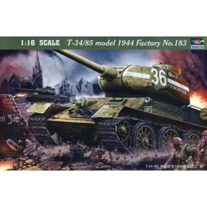 trumpeter 1/16 russian t34/85 mod 1944 factory nr.183 late tank