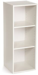 closetmaid 8987 stackable 3-shelf organizer, white
