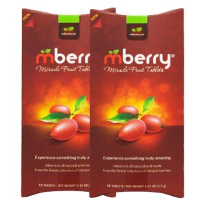 mberry miracle fruit tablets, 10-count (pack of 2)