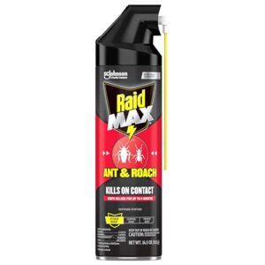 raid max ant and roach spray (14.5 oz,pack - 1)