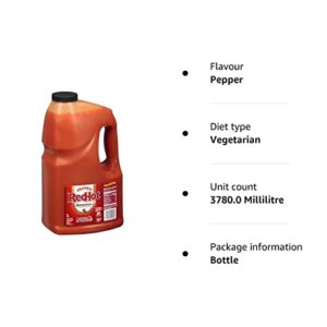 Frank's RedHot Original Cayenne Pepper Hot Sauce, 1 gal - One Gallon Bulk Container of Cayenne Pepper Hot Sauce to Add Flavorful Heat to Entrees, Sides, Snacks, and More