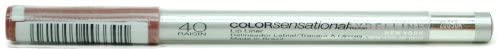 Maybelline New York ColorSensational Lip Liner, Raisin 40, 0.04 Ounce