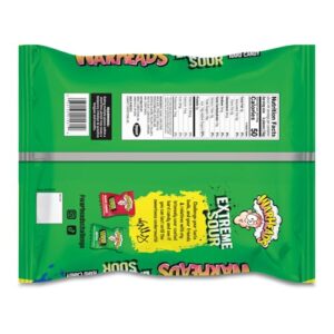 Warheads Extreme Sour Hard Candy 175 Pieces Assorted Flavors - 25 oz bag