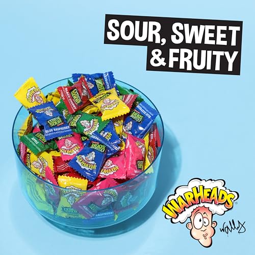 Warheads Extreme Sour Hard Candy 175 Pieces Assorted Flavors - 25 oz bag