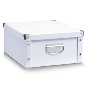 zeller 17764 storage box 40 x 33 x 17 cm white cardboard