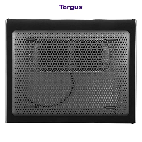 Targus 17 inch Dual Fan Lap Chill Mat - Soft Neoprene Laptop Cooling Pad, Heat Protection/Dispersion Laptop Cooler/Fan, USB-A Connection, Black