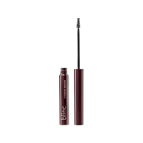 Blinc Eyebrow Mousse, Extreme Hold Tinted Eyebrow Gel with Peptides and Vitamins A & E, Natural Finish, Long-Wearing, Waterproof, Vegan, Gluten-Free & Cruelty-Free, Dark Brunette, 4.7mL/ 0.16 Fl. Oz