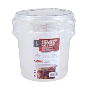 cambro rfs6ppsw2190 6-quart round food-storage container with lid, set of 2