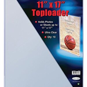 Ultra Pro 11" X 17" Toploader 10ct