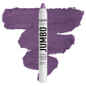 nyx professional makeup jumbo eye pencil, blendable eyeshadow stick & eyeliner pencil - eggplant (violet)