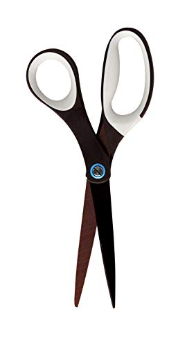 Scotch 8" Precision Ultra Edge Bent Titanium Non-Stick Scissors, Ideal for Fabric, Crafts, Cardstock and Photos (1468TUNS-MIX)