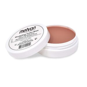 mehron makeup professional modeling putty wax | scar wax special effects makeup | create fake wounds, noses, and other sfx wax designs for film, theater, halloween | 1.3 ounce