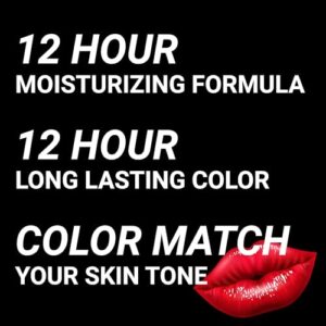 MOODmatcher original Color Changing Lipstick – 12 Hours Long-Lasting, Moisturizing, Smudge-Proof, Easy to Apply Creamy Lipstick, Glamorous Personalized Color, Premium Quality – Made in USA