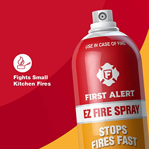 First Alert EZ Fire Spray, Extinguishing Aerosol Spray, Pack of 2, AF400-2