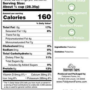 Fiddyment Farms 2lb Unsalted Pistachio Kernels