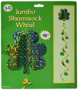 jumbo shamrock whirl party accessory (1 count) (1/pkg)