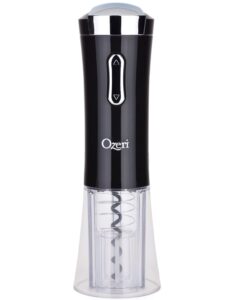 ozeri nouveaux electric removable free foil cutter wine opener, black