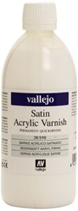 vallejo model color 500 ml satin liquid varnish, 28519