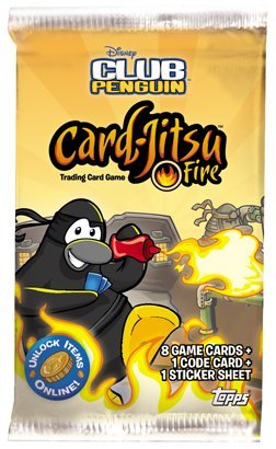 Topps Club Penguin CardJitsu Fire Trading Card Game Series 3 Booster Pack