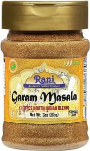 rani garam masala indian 11-spice blend 3oz (85g) pet jar ~ all natural, salt-free | vegan | no colors | gluten friendly | non-gmo| kosher | indian origin