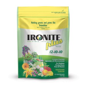 Ironite 100099053 Plus 12-10-10 Plant Fertilizer, 3 LB