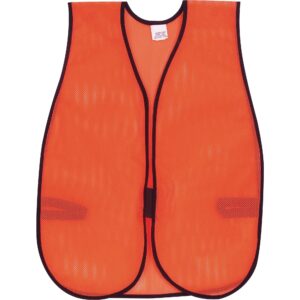 mcr safety crwv201 crews general-purpose safety vest, orange