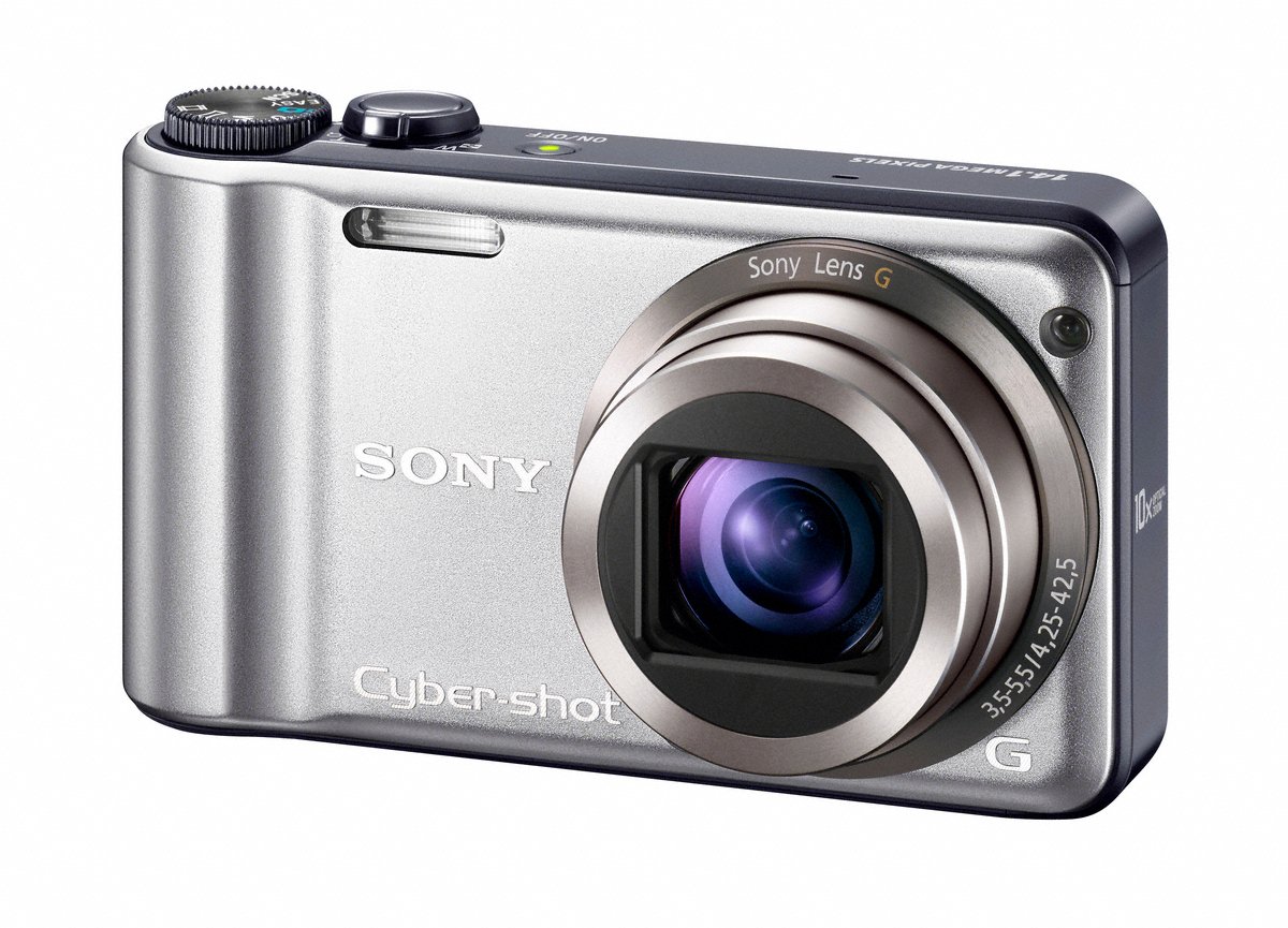 Sony Cyber-shot DSC-H55 14.1MP Digital Camera with 10x Wide Angle Optical Zoom with SteadyShot Image Stabilization and 3.0 inch LCD (Silver)