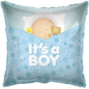 kelli's shop 18" baby boy sleeping foil balloon (1per package)