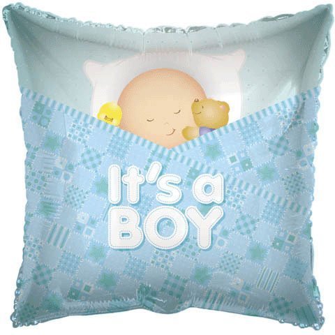 Kelli's Shop 18" Baby Boy Sleeping Foil Balloon (1per Package)