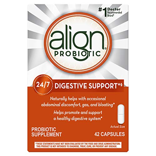 Align Probiotic, Probiotics for Women and Men, Daily Probiotic Supplement for Digestive Health*, #1 Recommended Probiotic by Doctors and Gastroenterologists‡, 42 Capsules