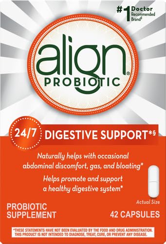 Align Probiotic, Probiotics for Women and Men, Daily Probiotic Supplement for Digestive Health*, #1 Recommended Probiotic by Doctors and Gastroenterologists‡, 42 Capsules