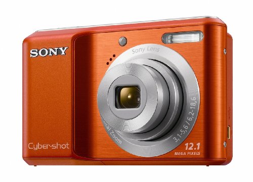 Sony DSC-S2100 12.1MP Digital Camera with 3x Optical Zoom with Digital Steady Shot Image Stabilization and 3.0 inch LCD (Orange)