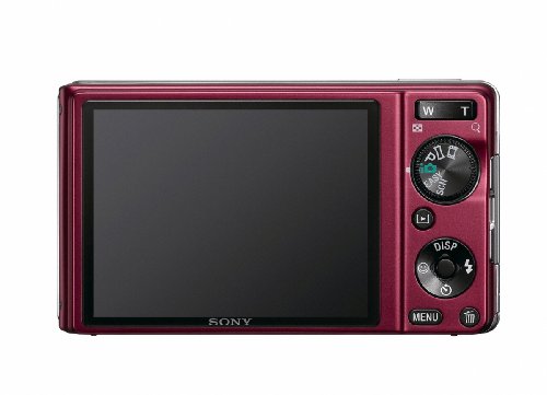 Sony DSC-W370 14.1MP Digital Camera with 7x Wide Angle Zoom with Optical Steady Shot Image Stabilization and 3.0 inch LCD (Red)