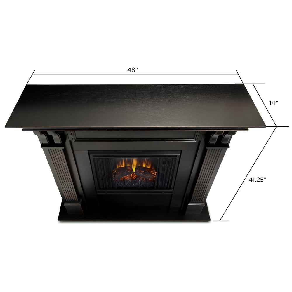 Real Flame 7100E-BW 7100E Ashley Electric Fireplace, Medium, Blackwash