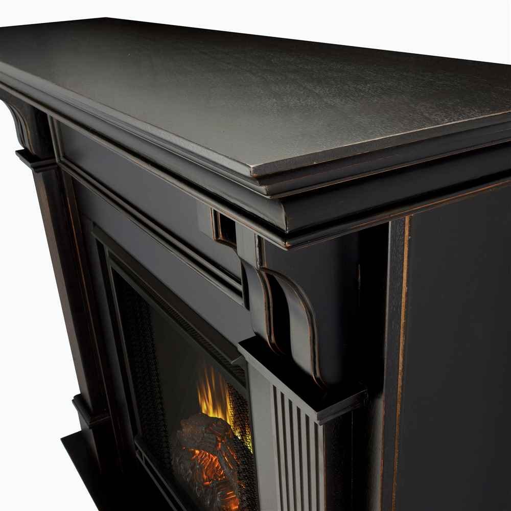 Real Flame 7100E-BW 7100E Ashley Electric Fireplace, Medium, Blackwash