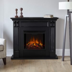 Real Flame 7100E-BW 7100E Ashley Electric Fireplace, Medium, Blackwash